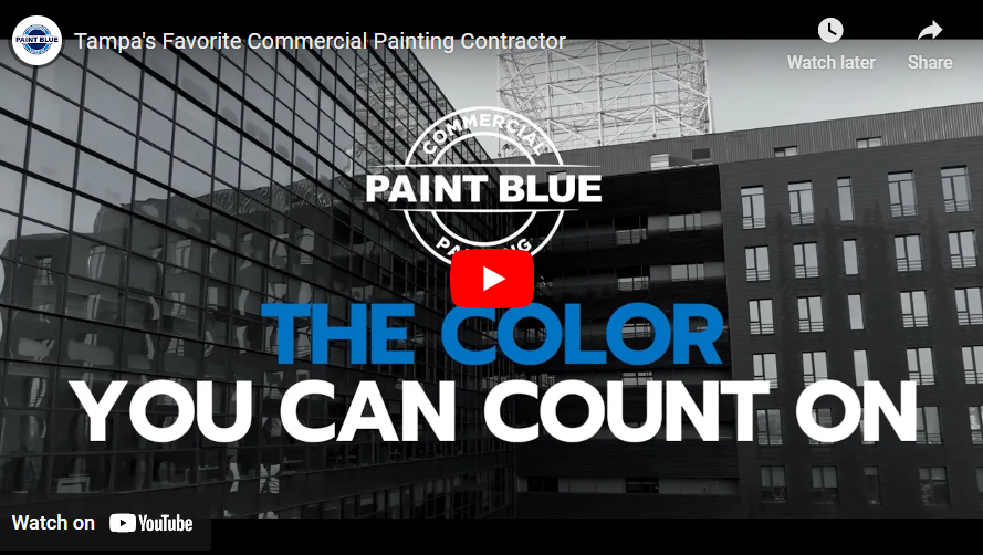 Video Blog: Paint Blue Commercial Painting for Greater Tampa Bay